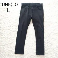 【L】UNIQLO　ストレッチセルビッジスリムフィットジーンズ　ブラウス　メンズ
