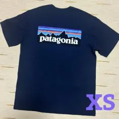 美品patagonia パタゴニア Tシャツ ネイビー　メンズユニセックス XS
