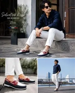 Salvatore Rossi デッキシューズ 27cm 新品未使用品　革靴のサムネイル