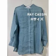 【RAY CASSIN】ストライプ シアーシャツ Mサイズのサムネイル