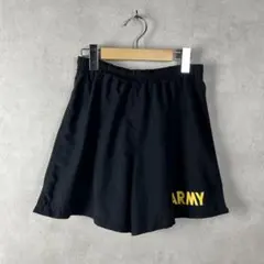 USA古着 トレーニングショーツ US ARMY Sサイズ 黒 vintageのサムネイル