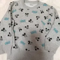 Disney ミッキーマウス 裏起毛トレーナー 100cm