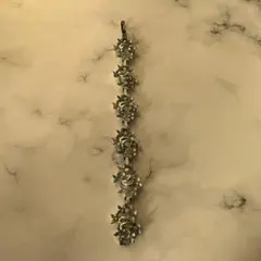 ヴィンテージ風フラワーブレスレット