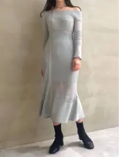 2026年最新】シアーブロッキングニットワンピース snidelの人気