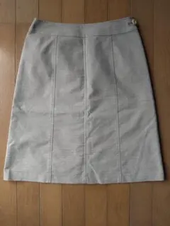 NOLLEY'S　ノーリーズ　スカート　Aライン　グレー　膝丈　36　S