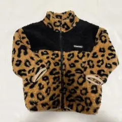 BABYDOLL ヒョウ柄 フリースボアジャケット 100