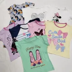 【女の子夏Tシャツ】120子供用Tシャツセット 8点セットおまとめ