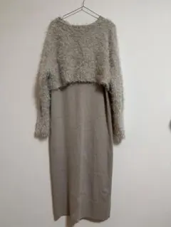 Apart by ニットトップス付きロングワンピース