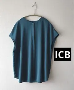 最終SALE【ICB】大きいサイズ 48 トリアセテート ブラウス 洗えるのサムネイル