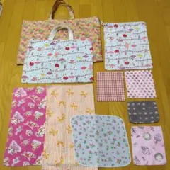 ハンドメイド レッスンバッグ 巾着袋 小物セットのサムネイル