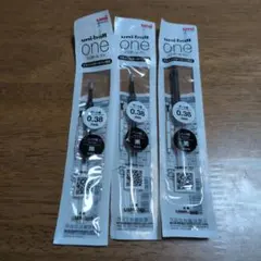 ユニボールワン　ゲルインクボールペン替芯　0.38mm　3本のサムネイル