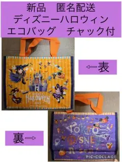 ディズニーリゾート　ハロウィン　エコバッグ 限定　レア　トートバッグ　チャック付