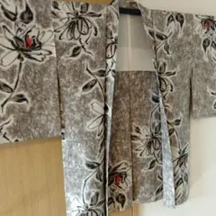 未使用　アンティーク　羽織　袷　正絹　保管品