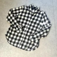 ZARA ザラ　ギンガムチェック　シャツ　ネルシャツ　Mサイズ　モノトーン