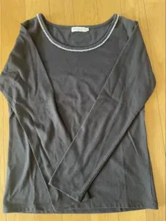 earth ブラック 長袖 Tシャツ Mサイズ