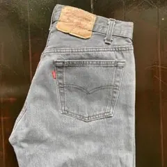 1987年製 Levi’s 先染めブラック グレー made in USA