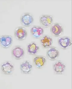 ☆即日発送☆おはじきシールリトルツインスターズ クリスタルシール 15ピース☆