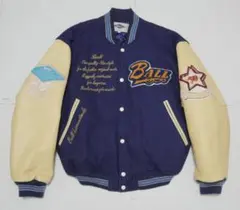 非売品 VAN JACKET スタジャン 袖レザー ワッペン 襟付 スタッフ 緑