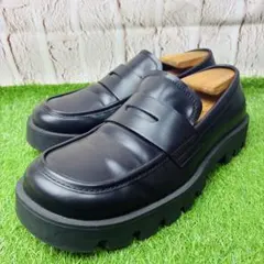 【極美品】ZARA ザラ ローファー 革靴 厚底 レザー 本革 27.5