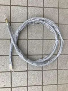 椎茸乾燥機等の送油ホース 2m 先端真鍮製 外装φ15㎜ワイヤーブレード 