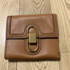 FOSSIL ブラウン 三つ折り財布