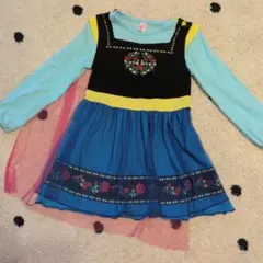 アナ風　長袖ワンピース