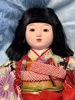 【希少・高級】 日本人形 熊倉聖祥 ガラスケース付 市松人形 頭作家熊倉聖祥 極上本頭 京甫作 13号 47cm ガラスケース入り