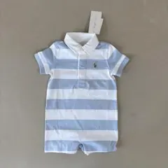 Ralph Lauren polo ベビー ボーダーロンパース