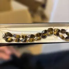 タイガーアイ ビーズ ネックレス 約45cm