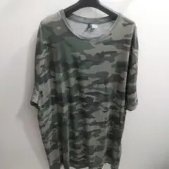 H&M ビッグシルエット 迷彩柄 Tシャツ 古着風 カモフラ