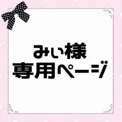 【みぃ様】専用ページ
