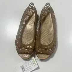 【新品　廃盤】crocs クロックス　イザベラ ジェリー　ゴールド　W6　23㎝