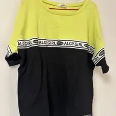 ALGY ロゴ入り Tシャツ イエロー/ブラック