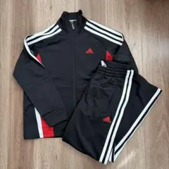 140＊adidasジャージ上下　黒