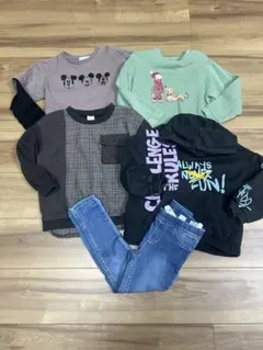 キッズ トレーナー デニム　5点セット　110センチ