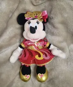 ミニーマウス ぬいぐるみ ディズニー 35周年ミニー　ぬいぐるみバッジ