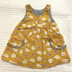 【美品✨】KP ニットプランナー　リバーシブルジャンパースカート　90cm