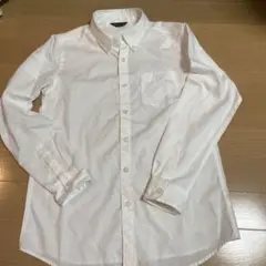 ホワイト ボタンダウン 長袖シャツ 150A