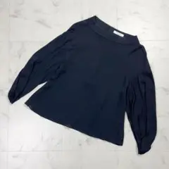 【極美品】ADORE 異素材コンビプルオーバーブラウス リブニット 光沢花柄 極美品】ADORE 光沢花柄 異素材コンビプルオーバーブラウス リブニット