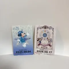 ディズニーリゾートライン　フリーきっぷ　25周年 ディズニーシー　ミッキー