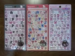 ボンボンドロップシール　ボンドロ　ハローキティ　マイメロディー　文字3枚セットのサムネイル