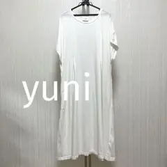 yuni ユニ　タック　カットソーロングワンピース　オーバーサイズ　半袖のサムネイル