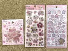 【国内正規品】ボンボンドロップシール和柄　スヌーピー　春爛漫桜シールセット