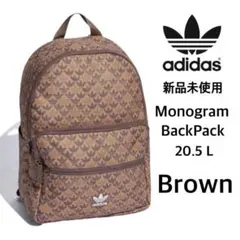 【adidas】新品未使用 モノグラム バックパック ブラウン系 国内正規品のサムネイル
