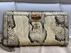 グッチ GUCCI 長財布 二つ折り パイソン マーモント 二つ折り 蛇