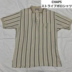 （CHAPS）　CHAPS ストライプポロシャツ