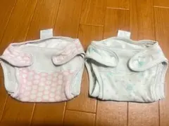 オムツカバー 2枚セット ピンク水玉・動物柄