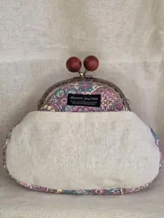 ペイズリー柄がま口ポーチ　vol.01■口金12.5cm