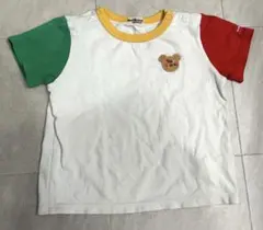 ミキハウス　HOT BISCUITS ベビー Tシャツ 半袖　90 クマ