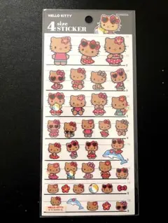 ♡サンリオ＊4サイズステッカー（日焼けキティ）♡